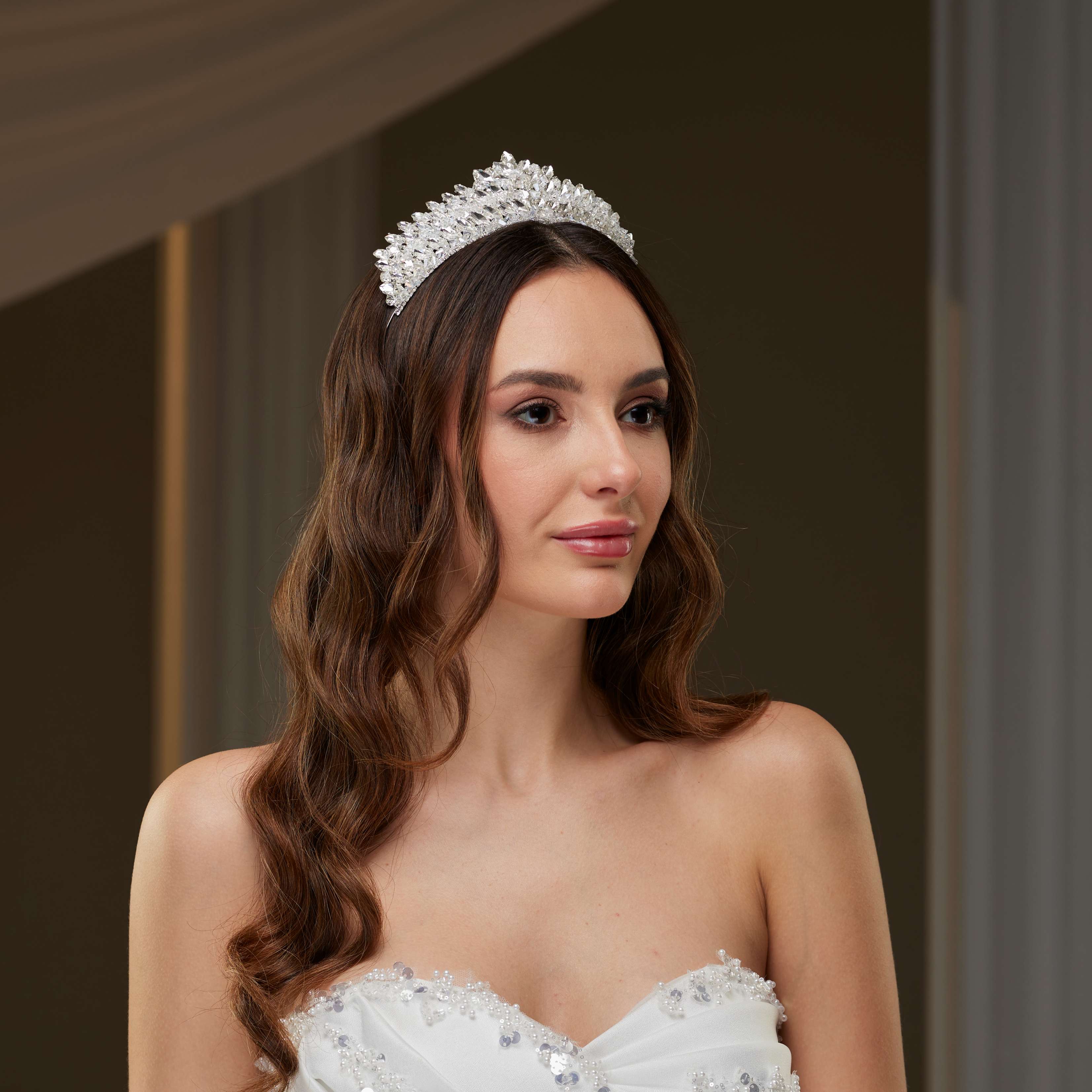 Crystal & Rhinestone Shiny Tiara