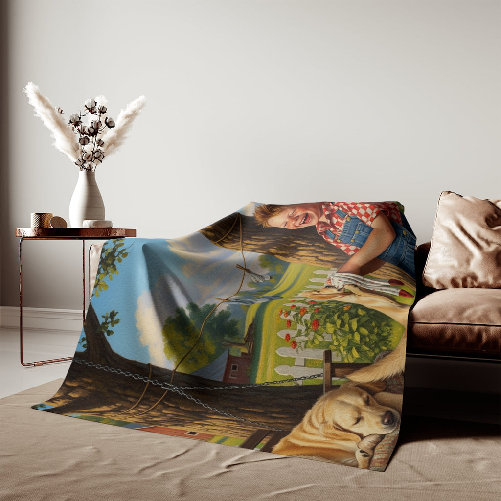Sweatshirt Blanket – Plush Fleece Throw, 2 Size Options