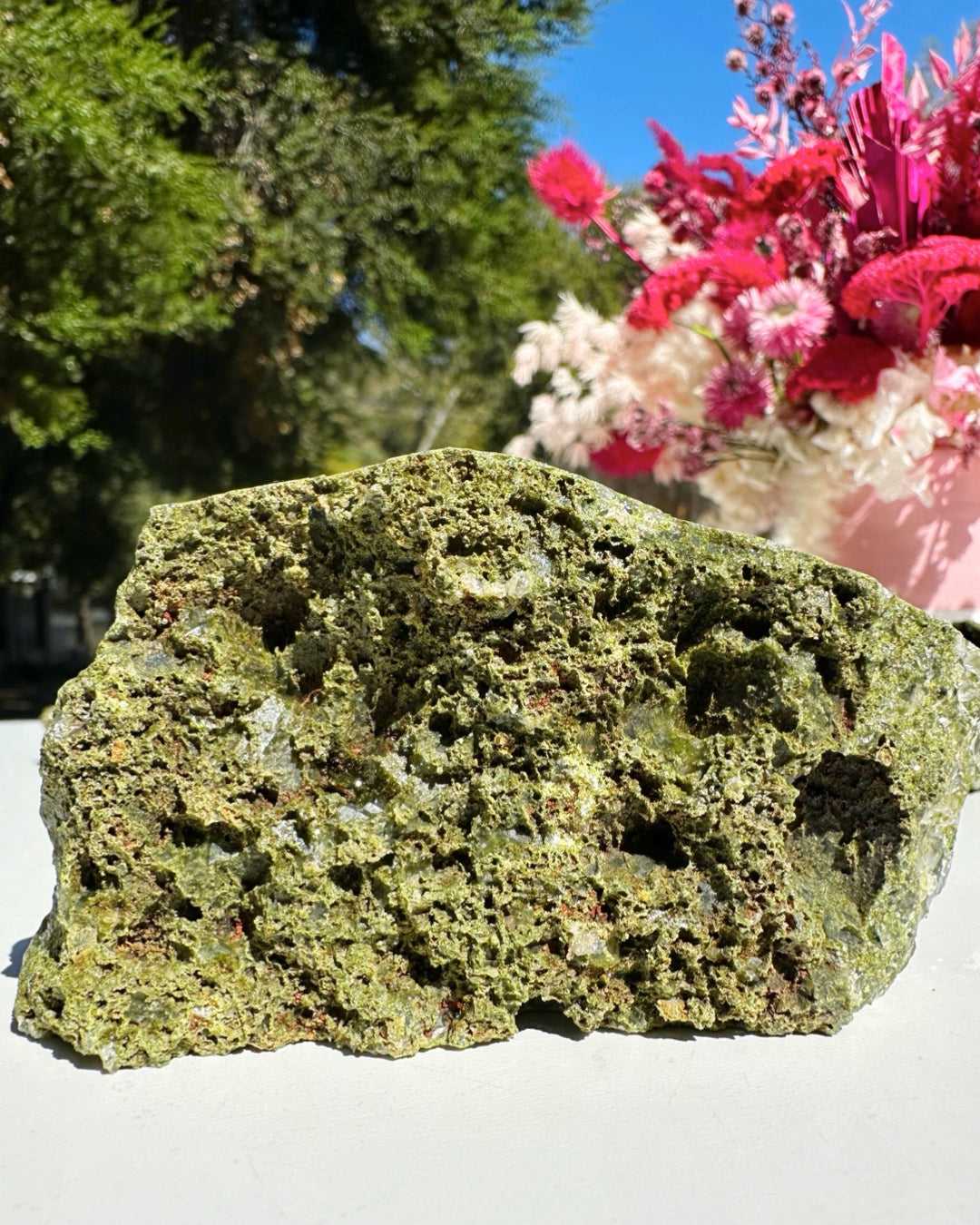 Epidote Quartz Cluster