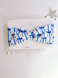 Blue Bows KC Twisted Turban