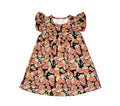 Popcorn Milk Silk Flutter Dress