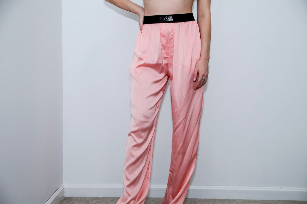 Luxe Light Pink Loungewear Pants
