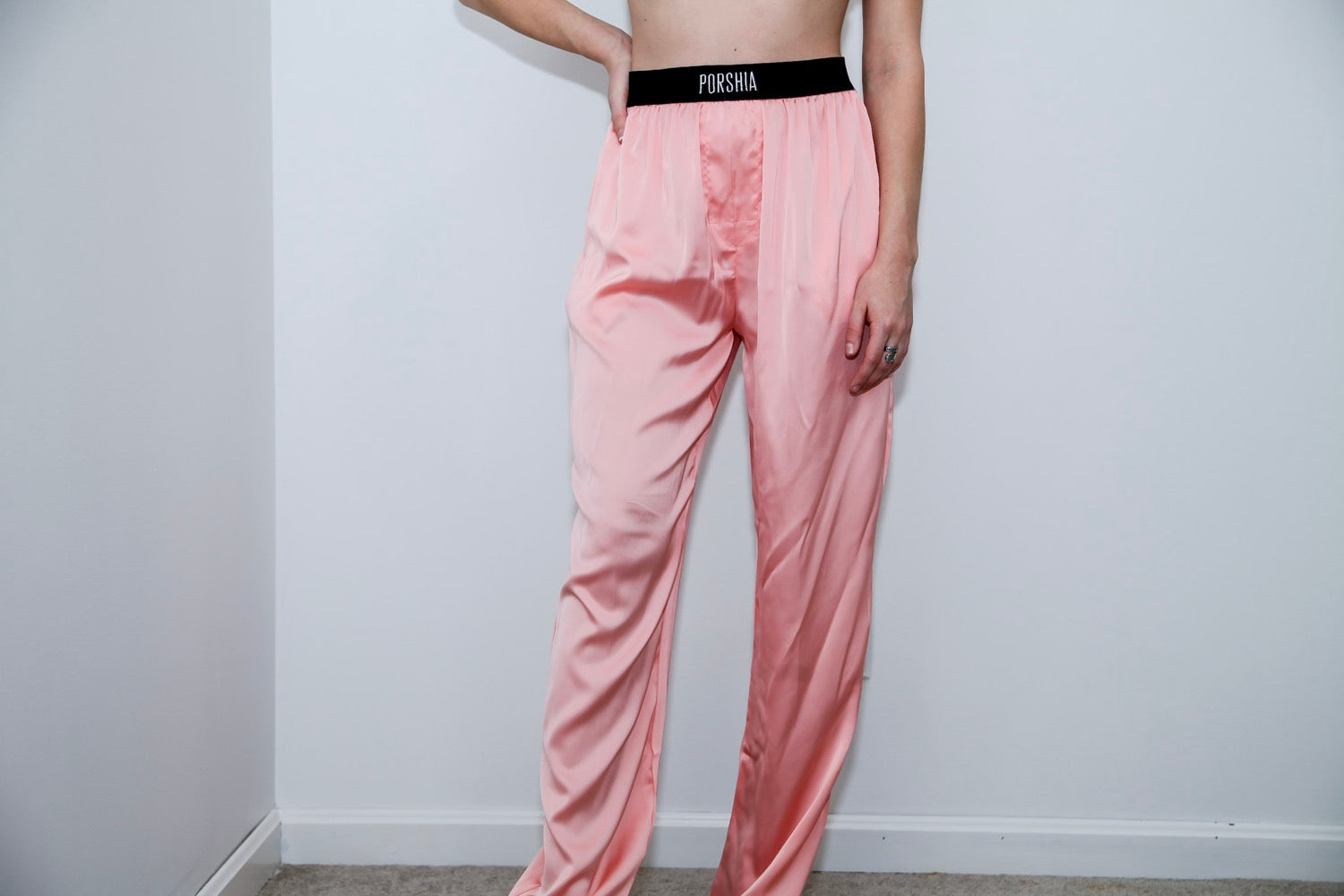 Luxe Light Pink Loungewear Pants