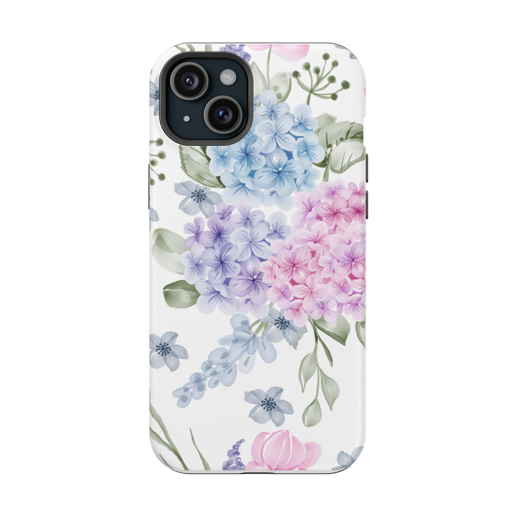 Customizable: Floral Hydrangea Impact-Resistant Phone Case