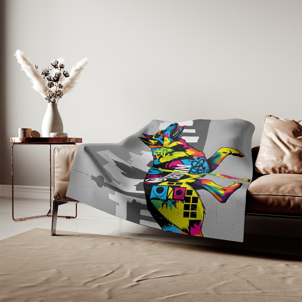 Sweatshirt Blanket – Plush Fleece Throw, 2 Size Options