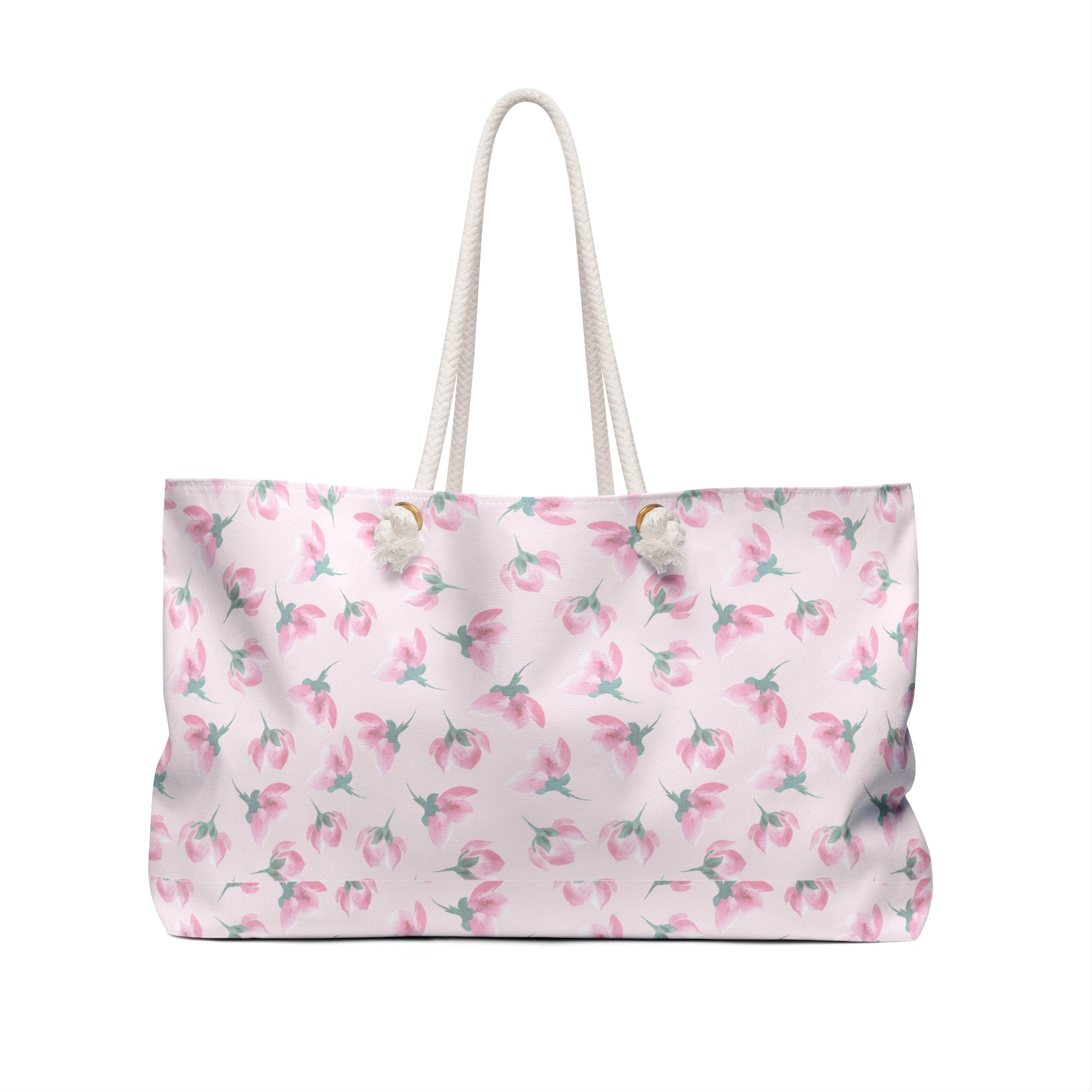 Customizable: Floral Weekender Bag, Travel Tote, Beach Bag, Vacation Accessory, Overnight Bag, Gift for Her, Summer Essentials
