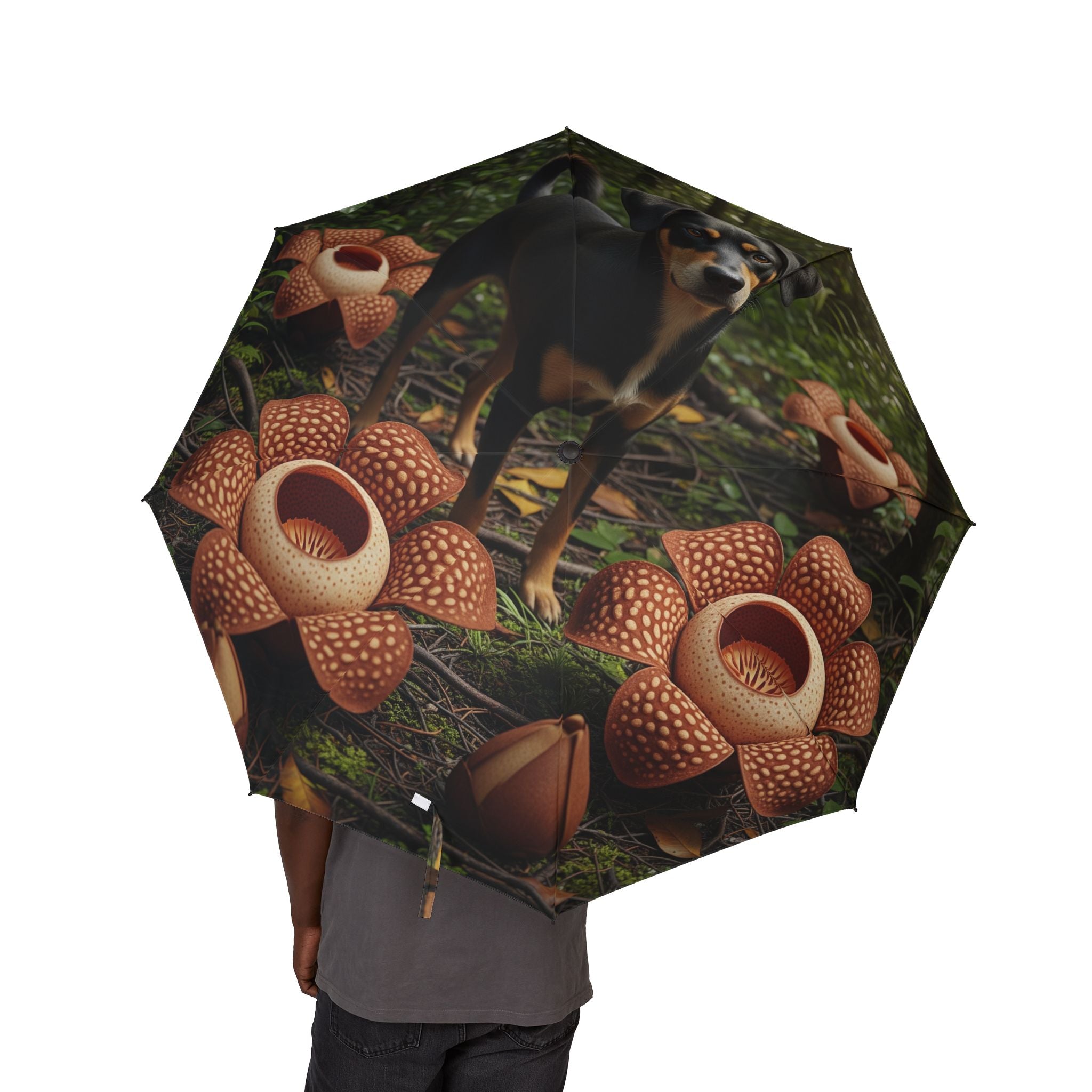 48" Semi-Automatic Umbrella – Windproof Large Travel Rain Umbrella
