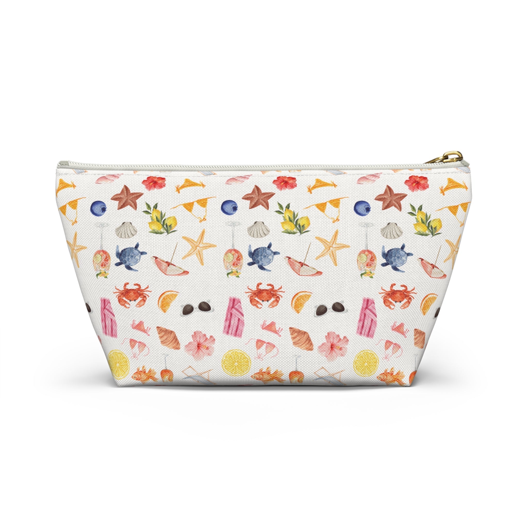 Customizable Beach-Themed Accessory/Makeup Pouch