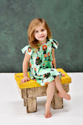 Scottish Princess Milk Silk Flutter Dress