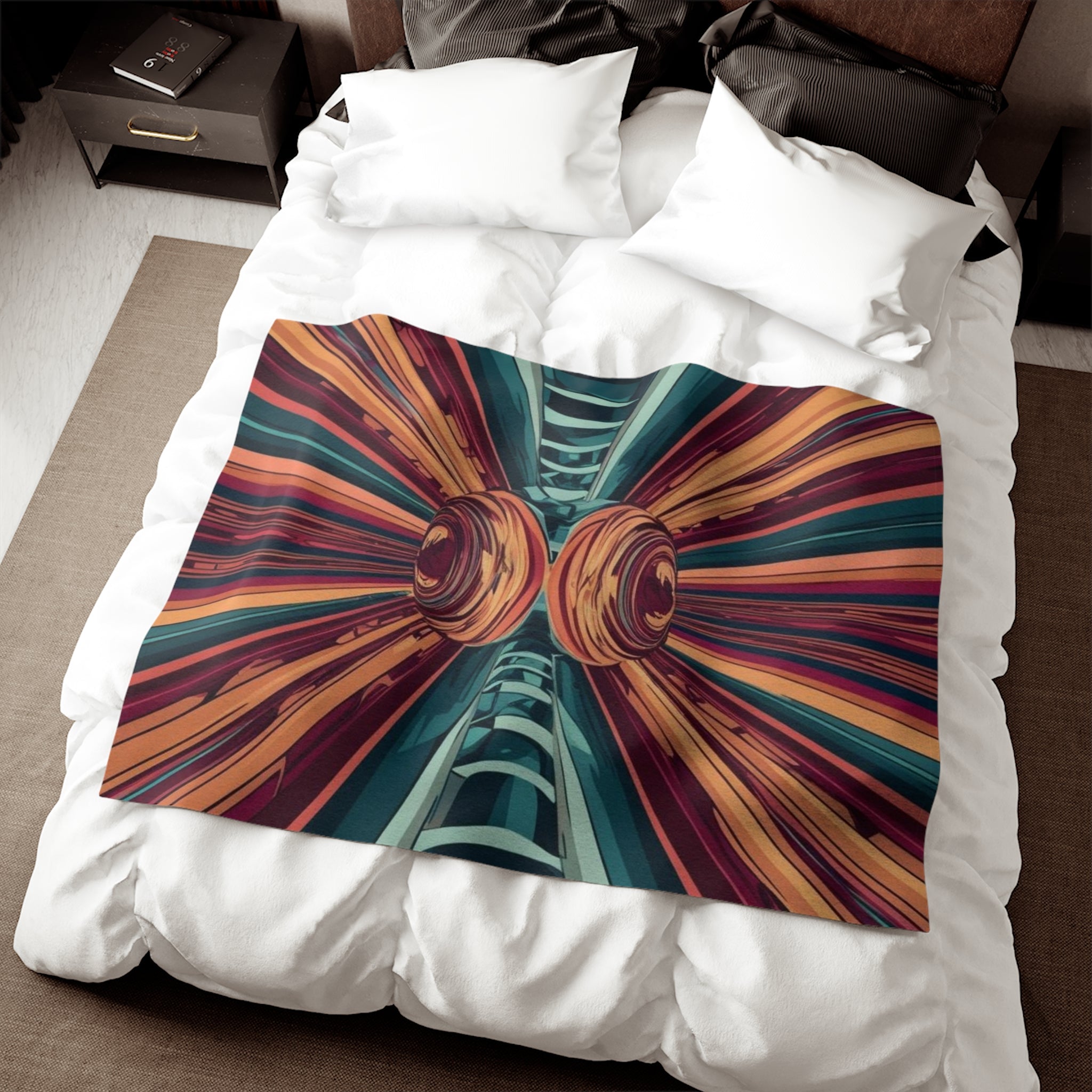 Sweatshirt Blanket – Plush Fleece Throw, 2 Size Options