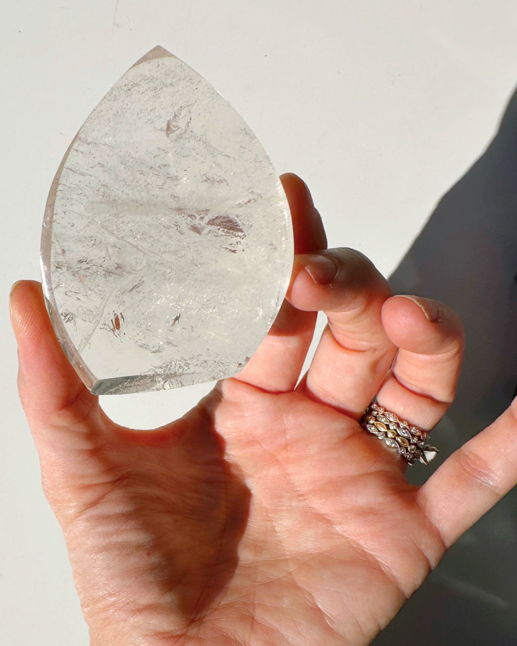 Clear Quartz Flame