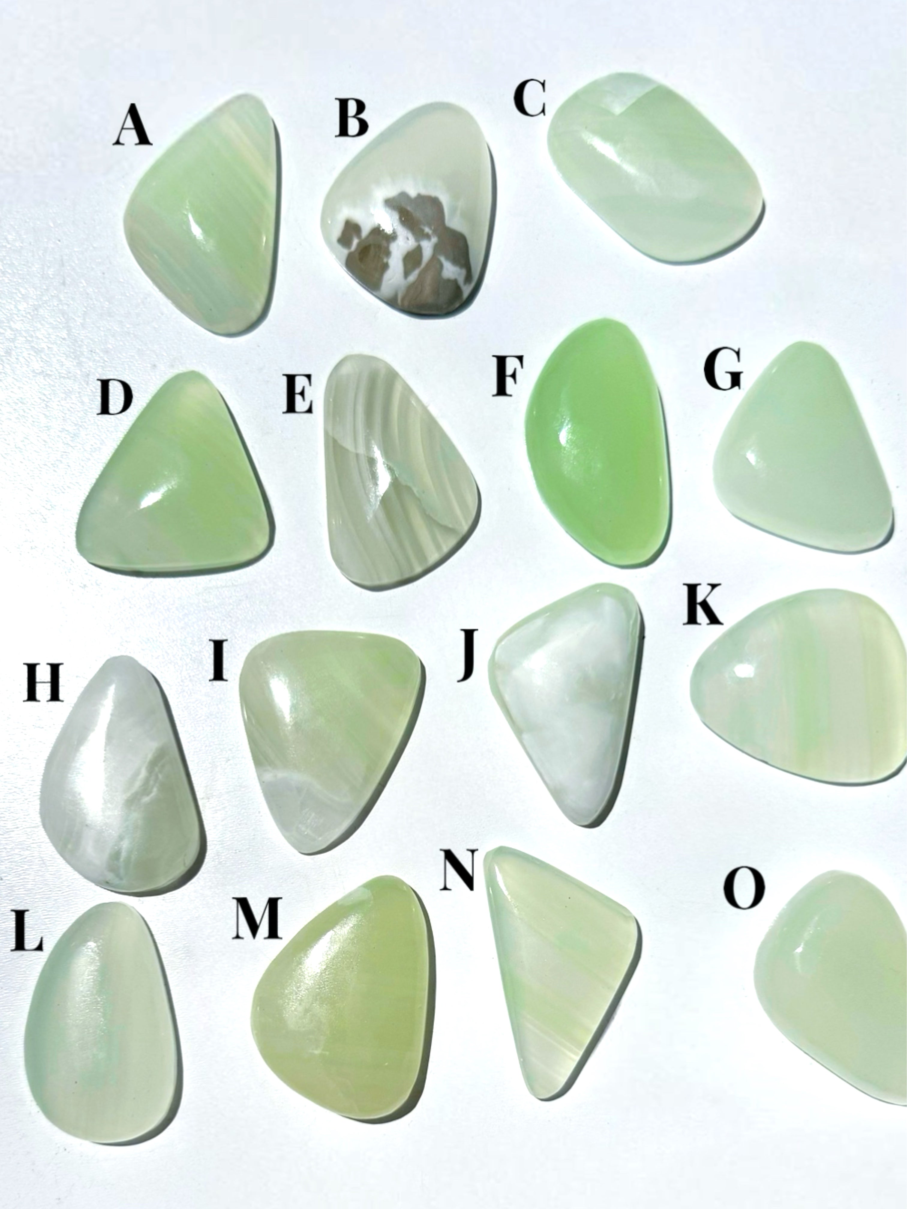 Green Calcite Cabs