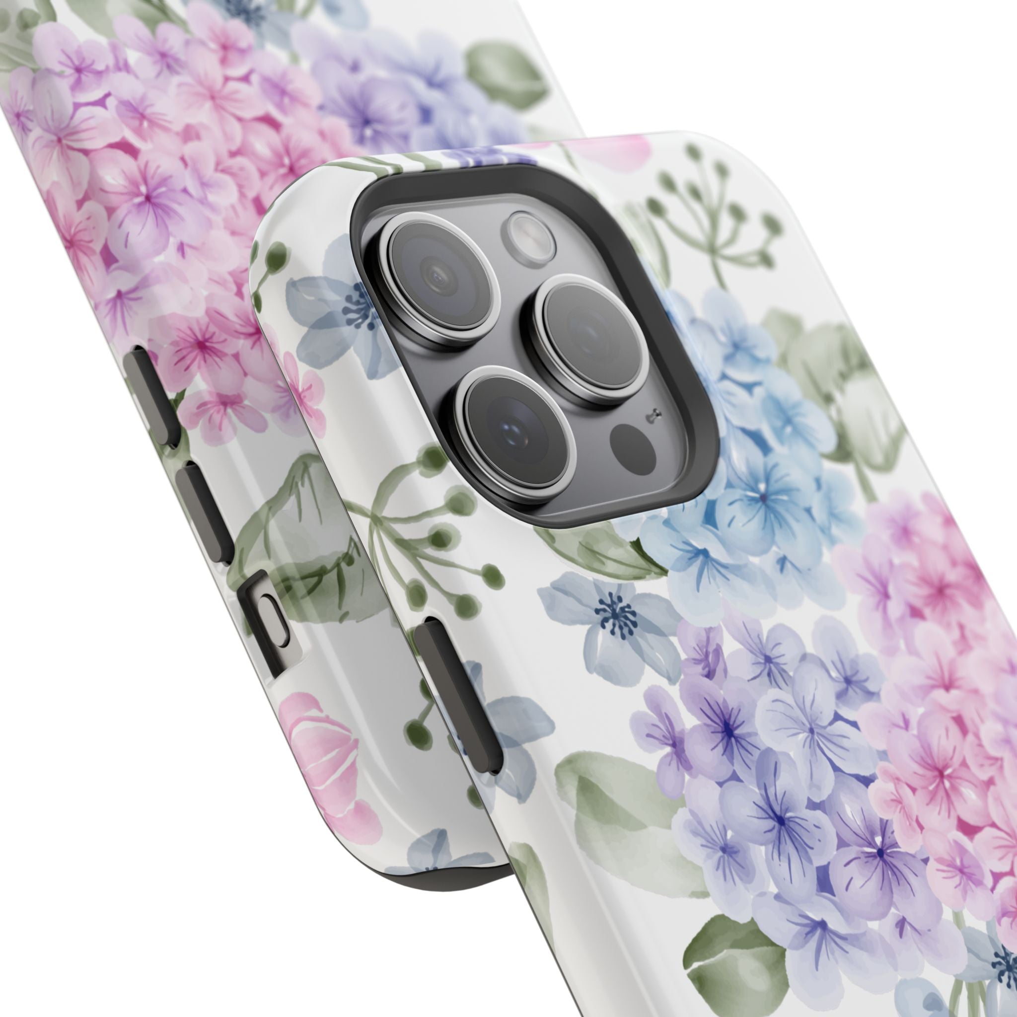 Customizable: Floral Hydrangea Impact-Resistant Phone Case