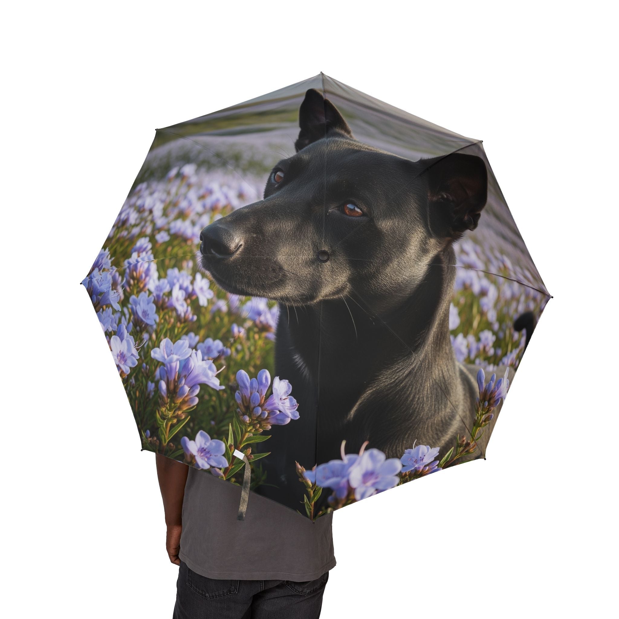 48" Semi-Automatic Umbrella – Windproof Large Travel Rain Umbrella