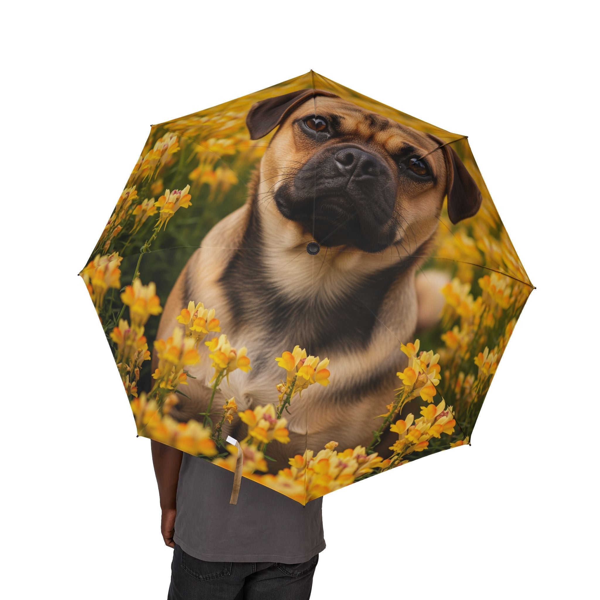 48" Semi-Automatic Umbrella – Windproof Large Travel Rain Umbrella