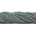 3mm Metallic Grey Shell Pearl micro faceted round beads 13 inch 133 pieces