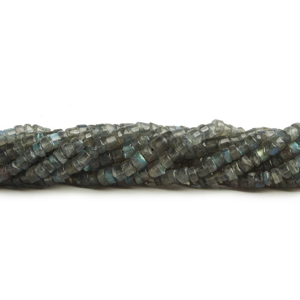 4-4.5mm Labradorite Plain Heishi Beads, 14 inch 135 pcs