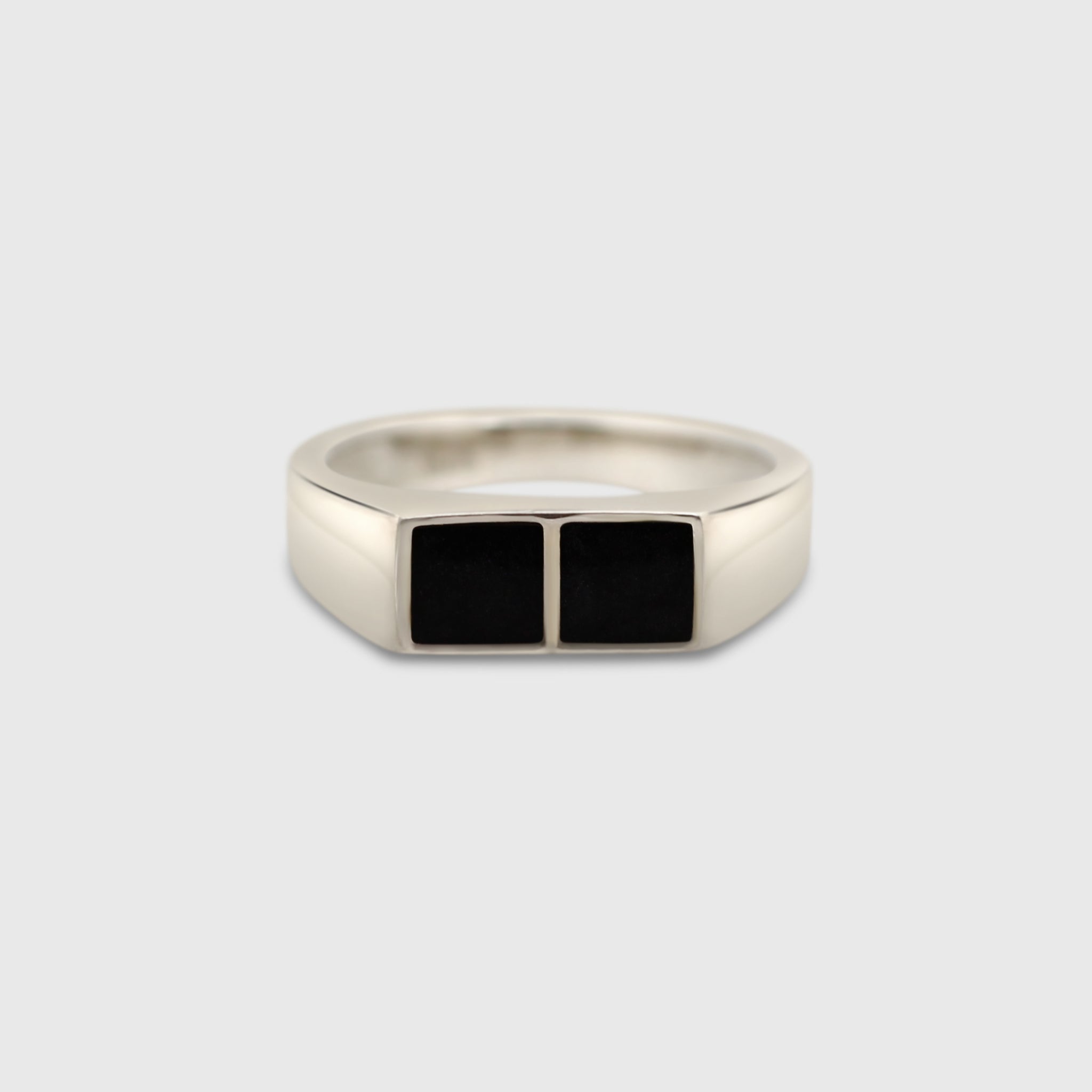 Thin Two Stone Rectangle Ring