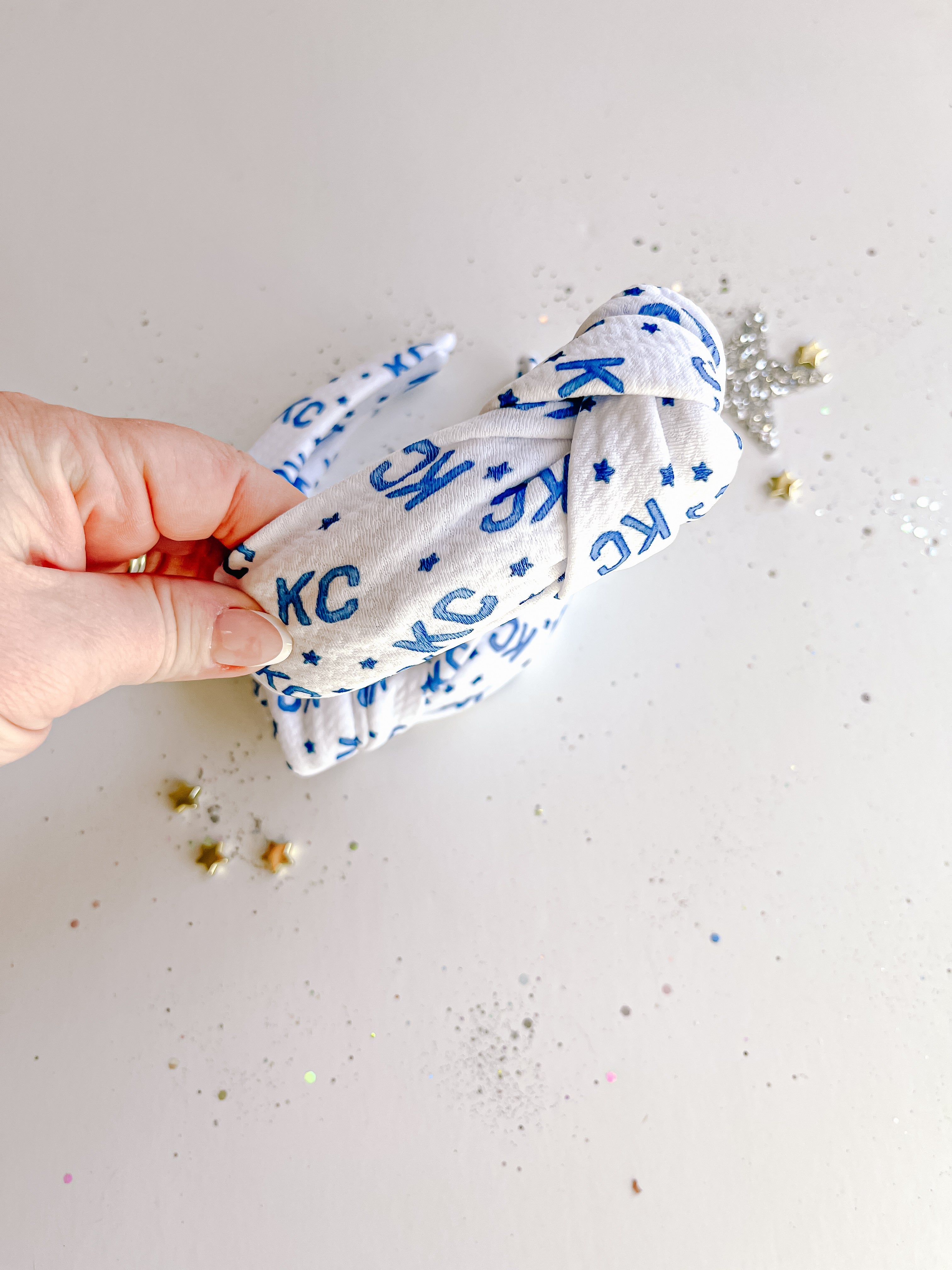 Navy KC Sporting Knotted Headband