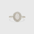 Oval Gemstone Ring