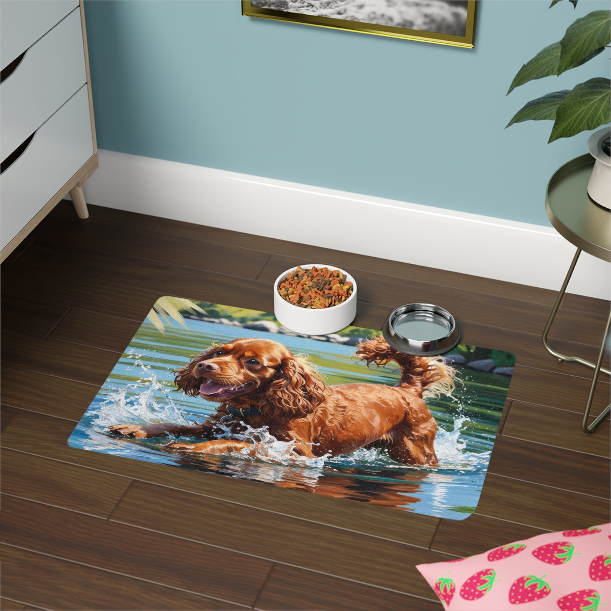 Non-Slip Pet Food Mat – Waterproof Feeding Mat for Dogs