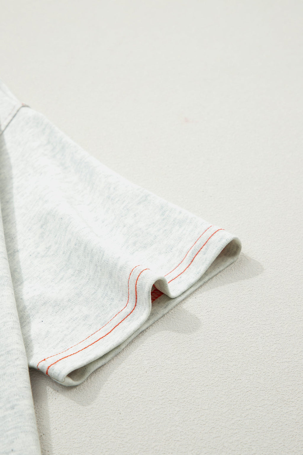 Reversible Contrast Stitching Mock Neck T-Shirt