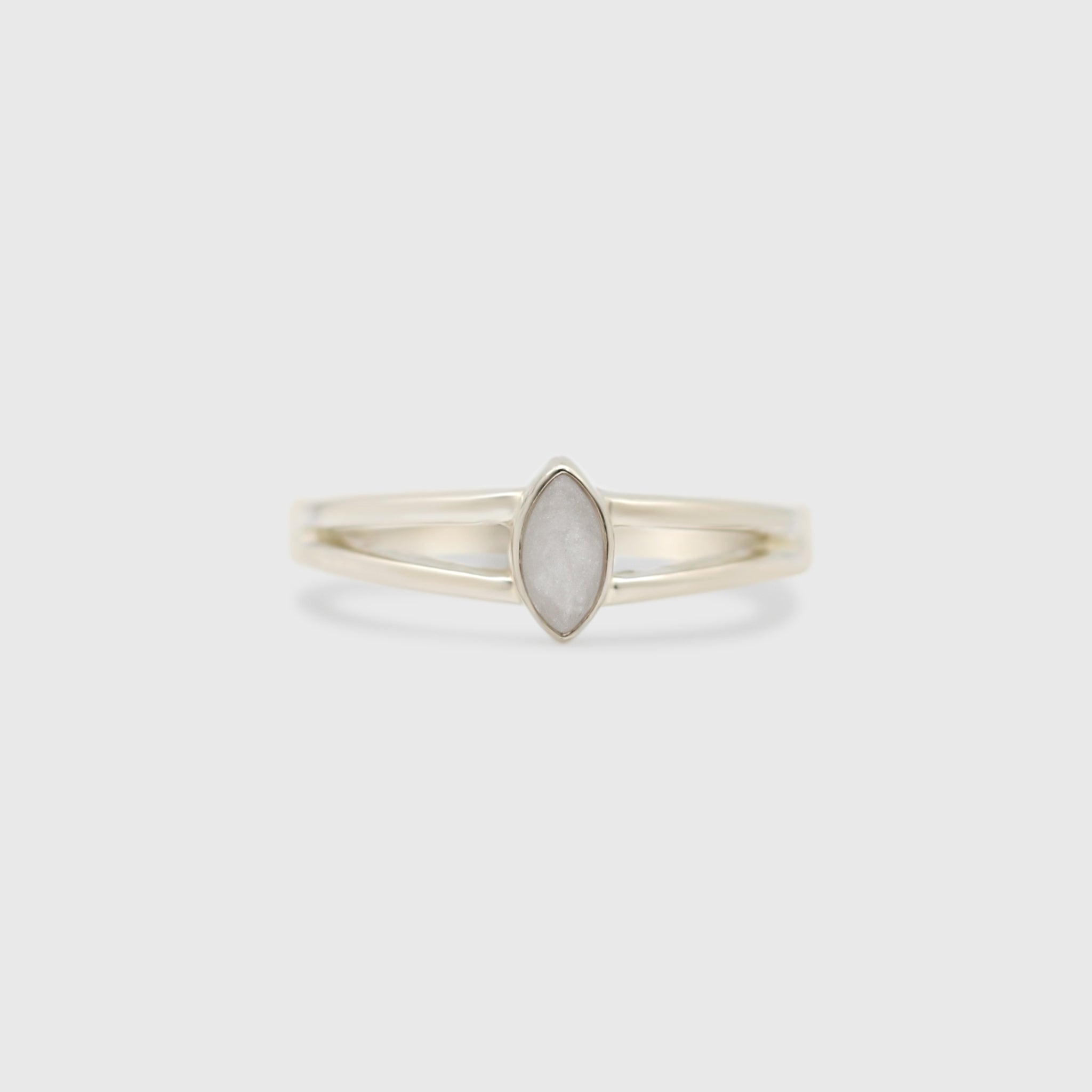 Double Band Marquise Ring