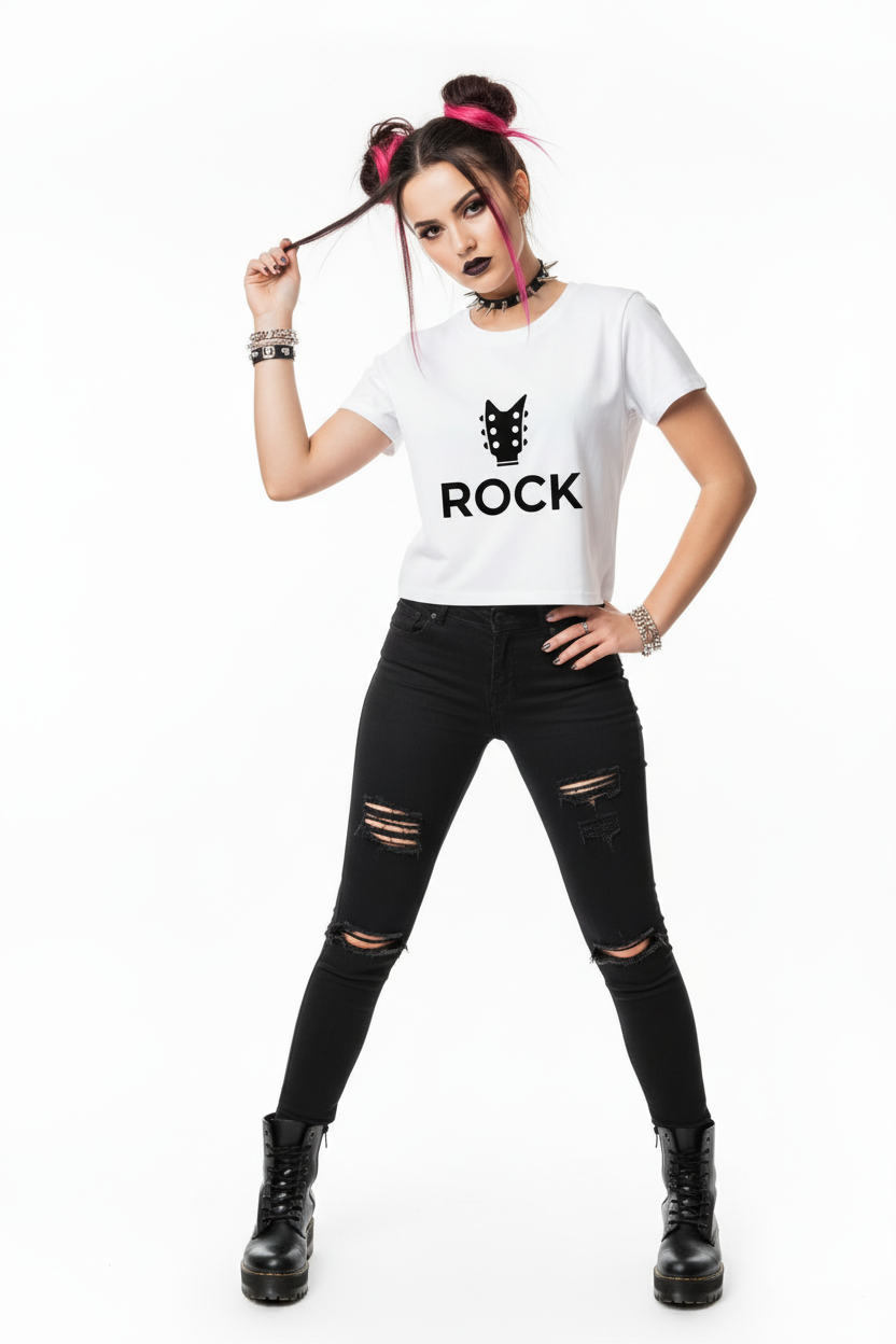 The Rock Collective Rock n Roll Vibes Women’s Baby T-Shirt