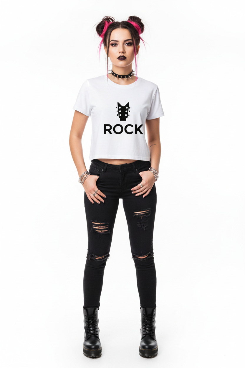 The Rock Collective Rock n Roll Vibes Women’s Baby T-Shirt