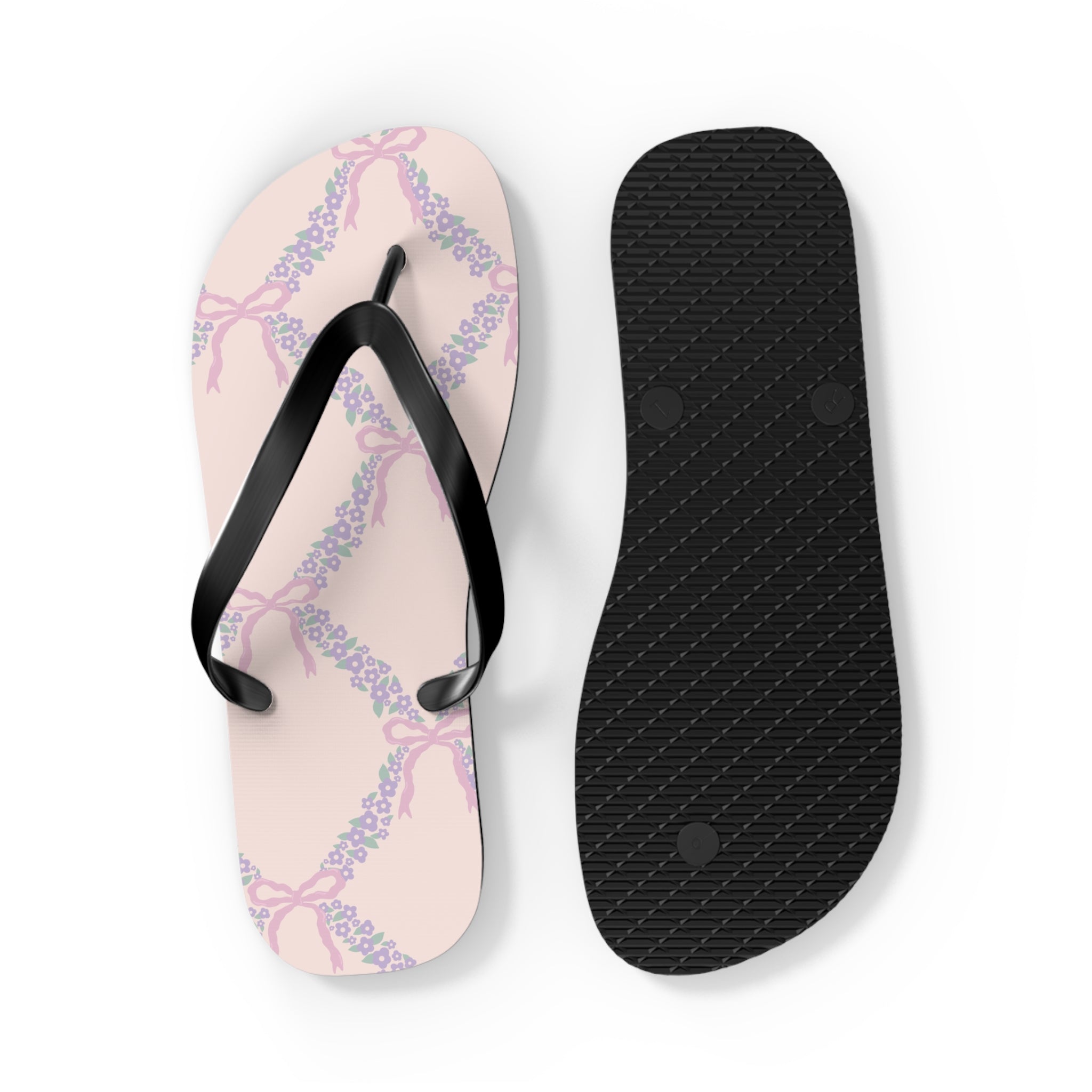 Customizable: Charming Floral Flip Flops, Summer Sandals, Beachwear, Vacation Footwear, Gift for Her, Casual Summer Fashion
