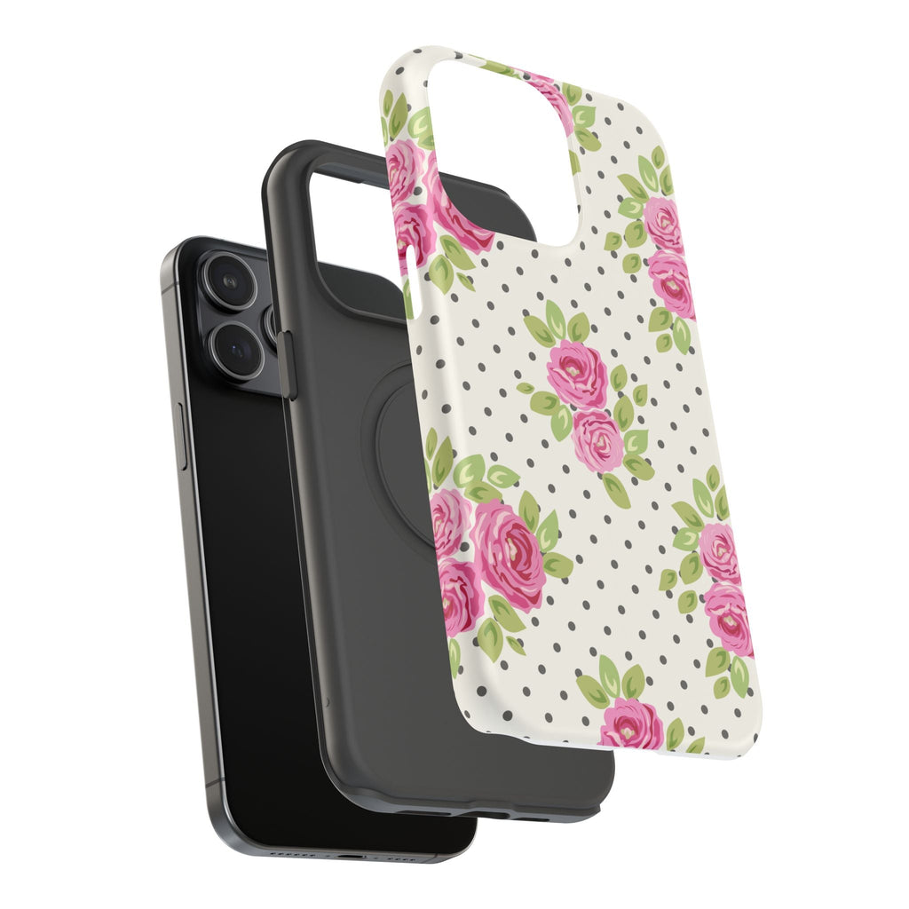 Customizable: Floral Polka Dot Phone Case
