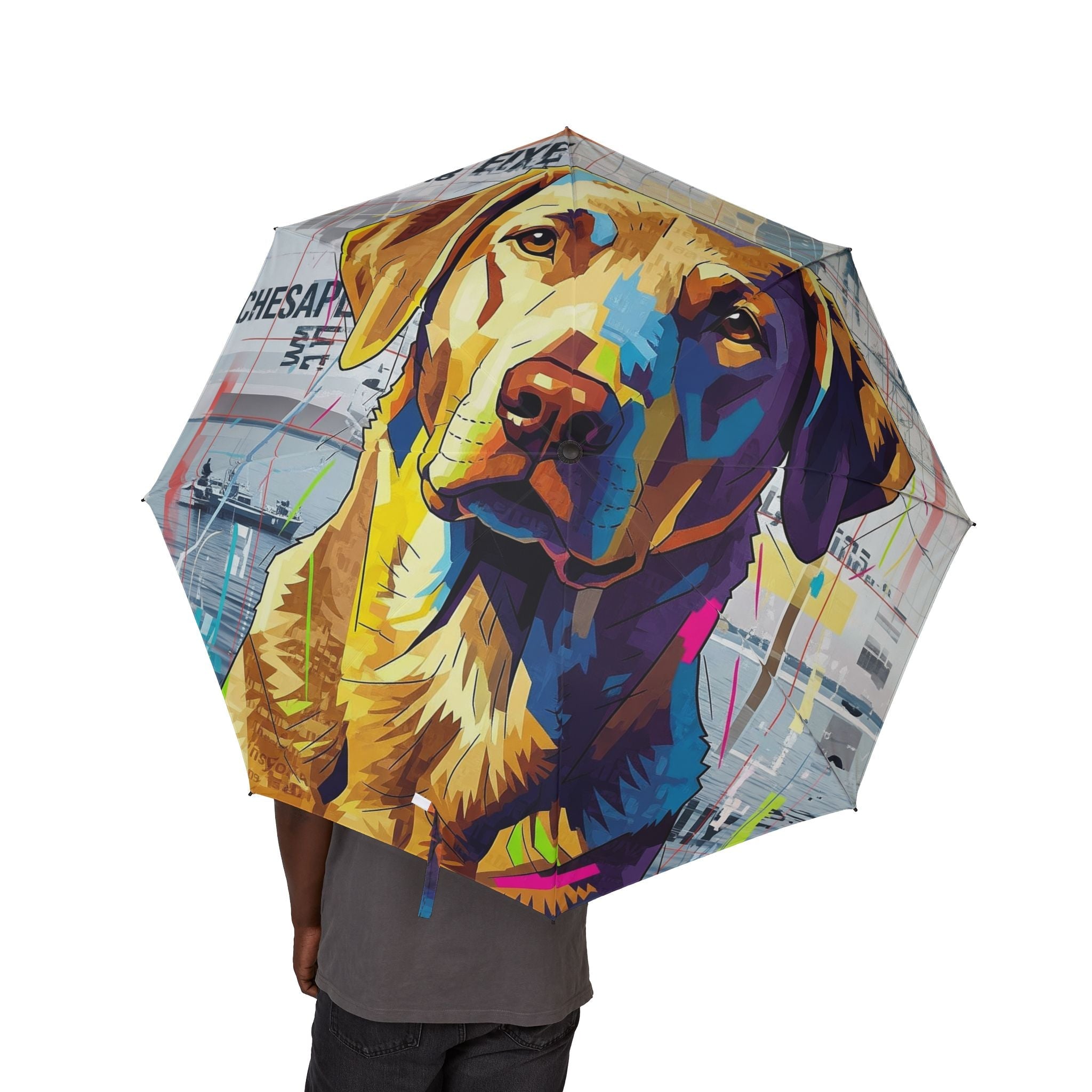 48" Semi-Automatic Umbrella – Windproof Large Travel Rain Umbrella