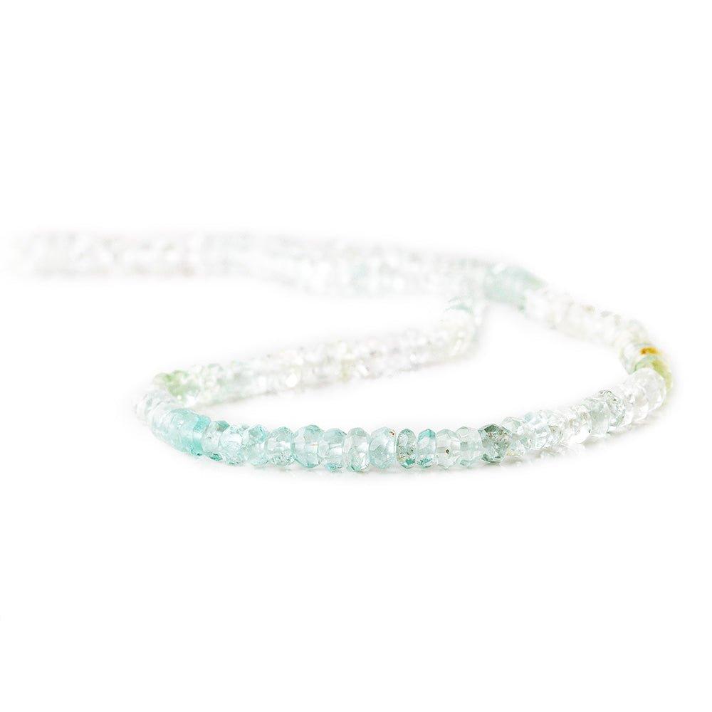 4mm Beryl Faceted Rondelle Beads, 13.5 inch
