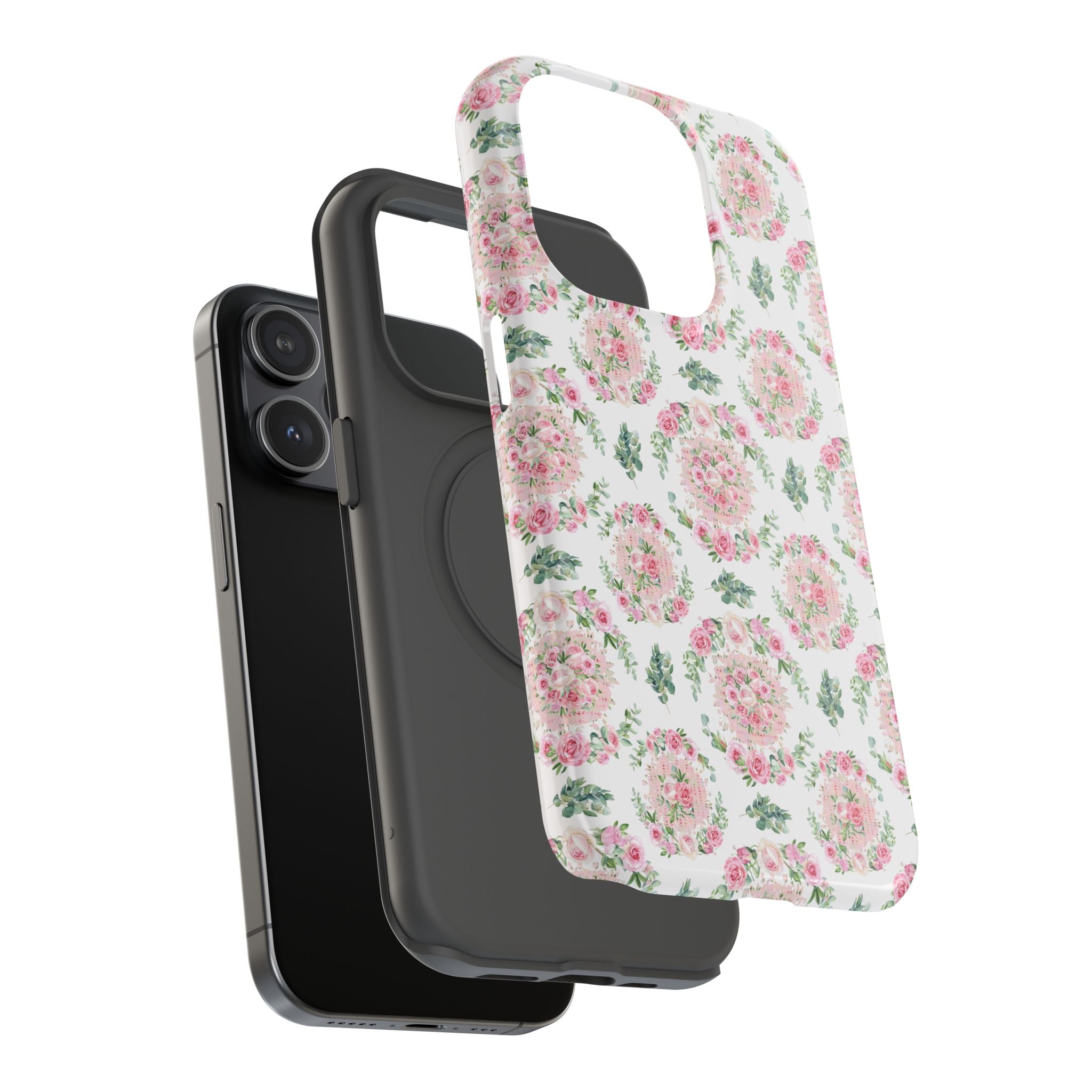 Customizable: Floral Impact-Resistant Phone Case