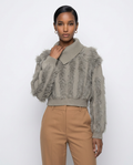 The Fara Textured Funnel-Neck Sweater