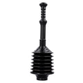 Bellows Accordion Toilet Plunger (Black)