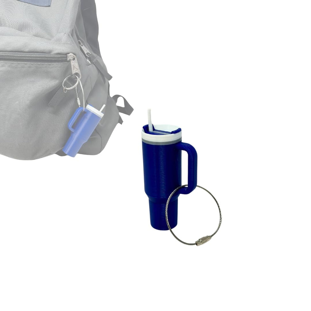 Tumbler Cup Replica Bag Charm | Cute & Fun Luggage Tag for Backpacks, Purses, Totes and More | Made in USA