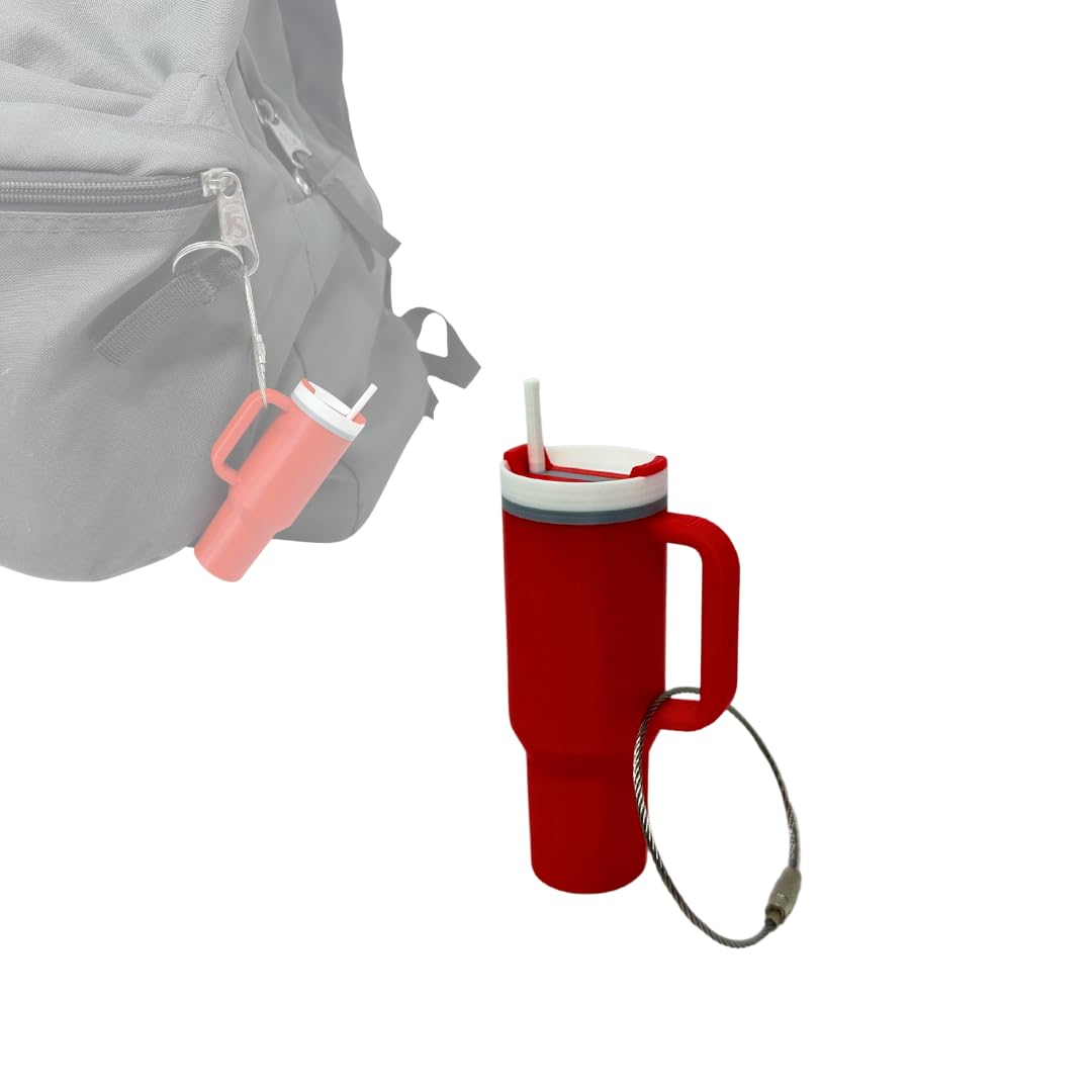 Tumbler Cup Replica Bag Charm | Cute & Fun Luggage Tag for Backpacks, Purses, Totes and More | Made in USA
