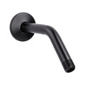 8 in. Stainless Steel Shower Head Extension Arm with Flange (Black Finish)