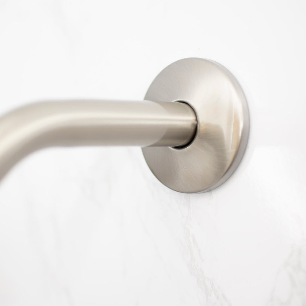 12 in. L-Shaped Shower Head Extension Arm (Brushed Nickel Finish)