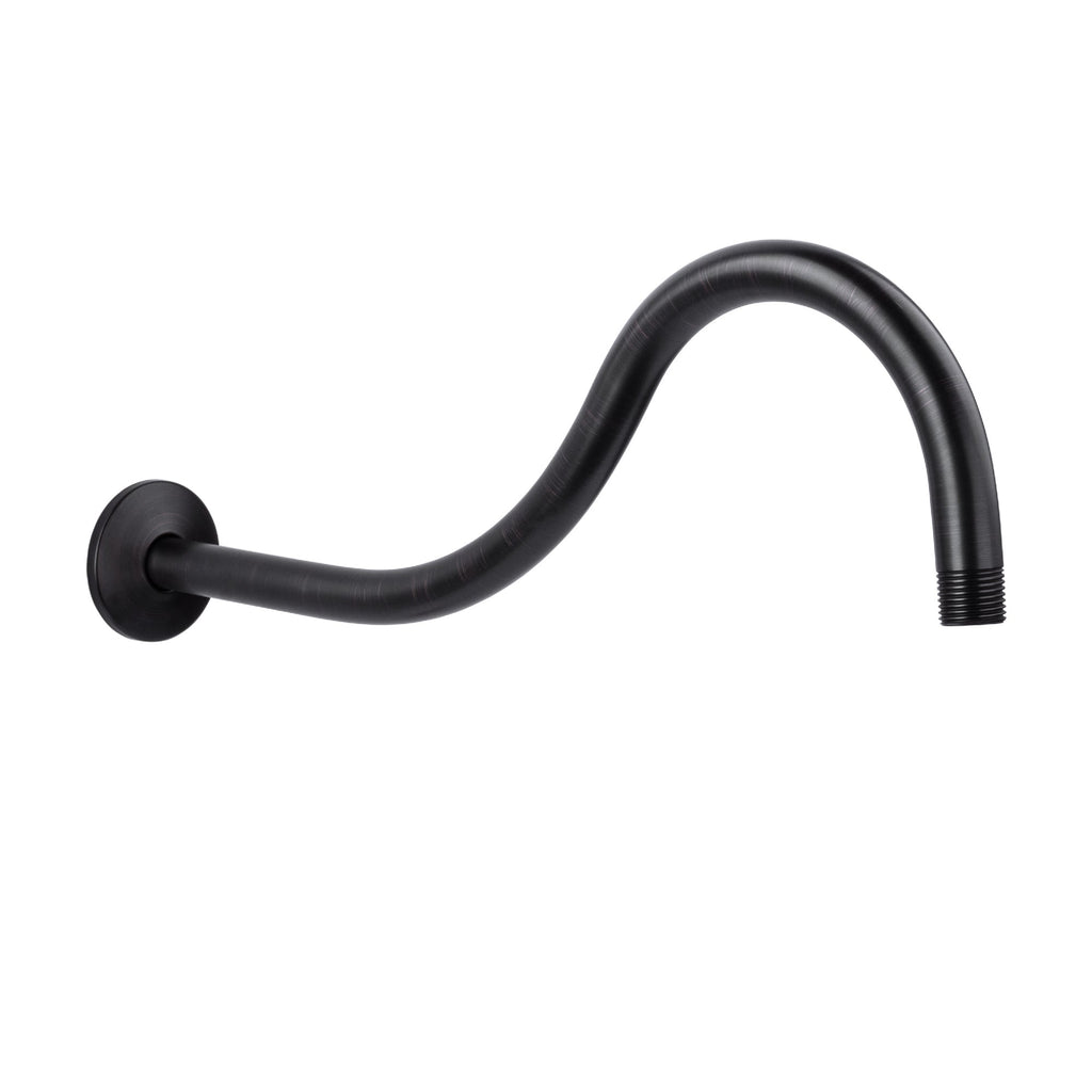 16 in. High-Arc Hook Shower Head Extension Arm (Oil-Rubbed Bronze Finish)