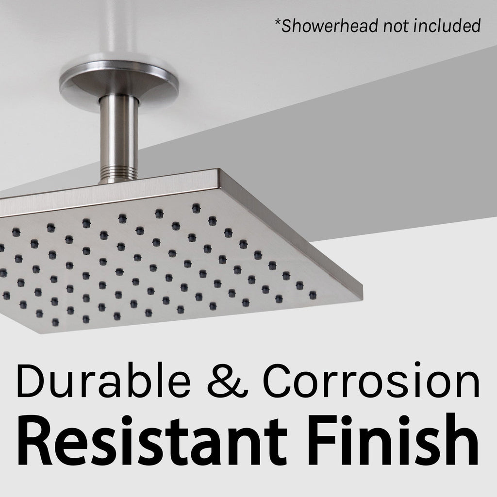 3 in. Shower Arm for Ceiling-Mounted Rainfall Showerhead (Brushed Nickel Finish)