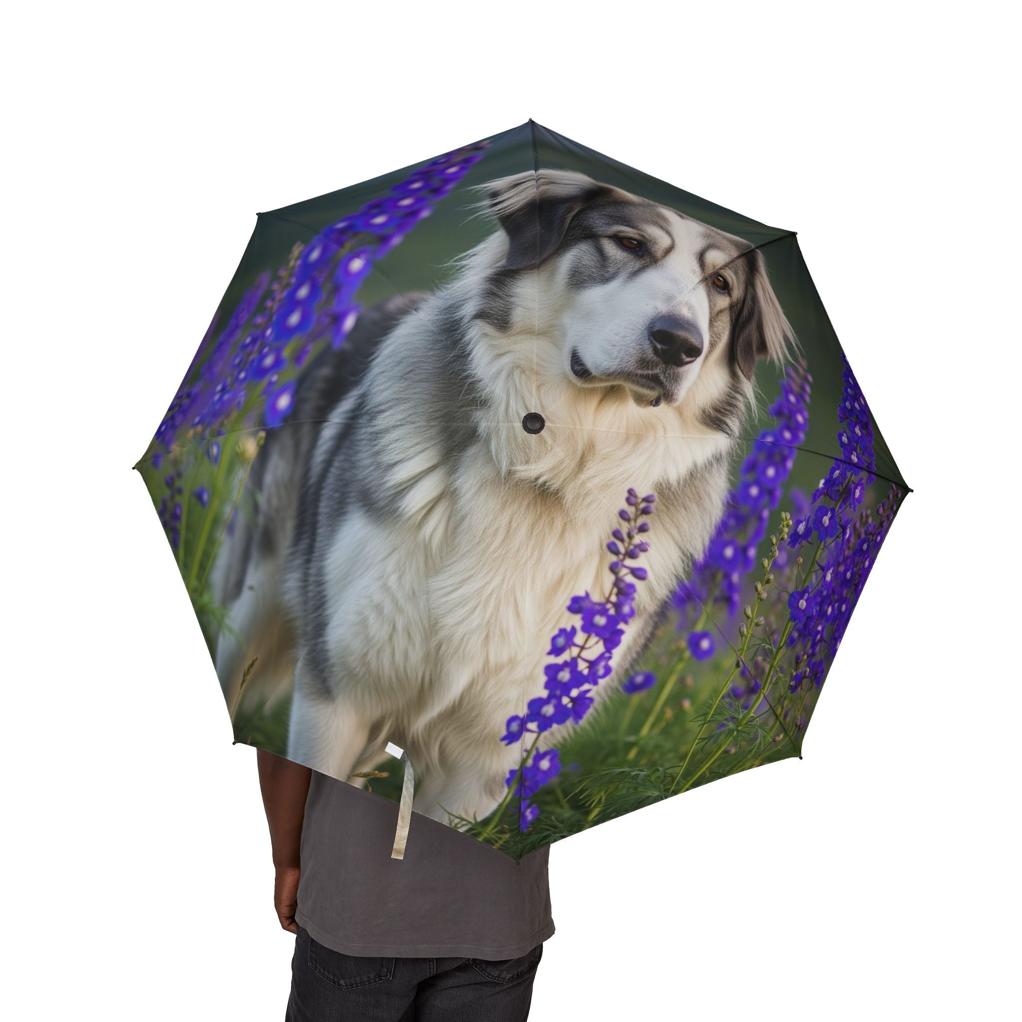 48" Semi-Automatic Umbrella – Windproof Large Travel Rain Umbrella
