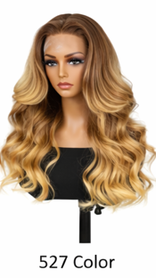 Chocolate Brown HD Transparent Lace 24' Frontal Glueless Wigs Natural/Deep Wave Human Hair Wigs