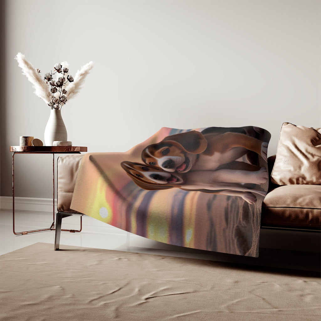 Sweatshirt Blanket – Plush Fleece Throw, 2 Size Options