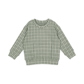 The Printed Sweatshirt - Sage Check