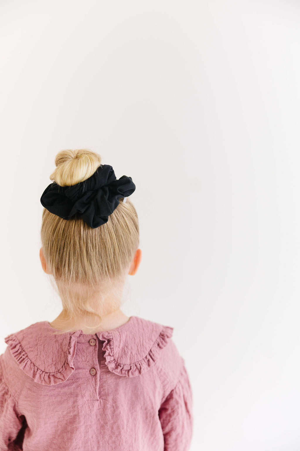 Pink Solid Oversized Scrunchy