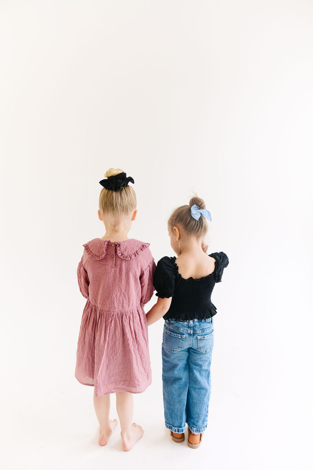 Blue Solid Oversized Scrunchy