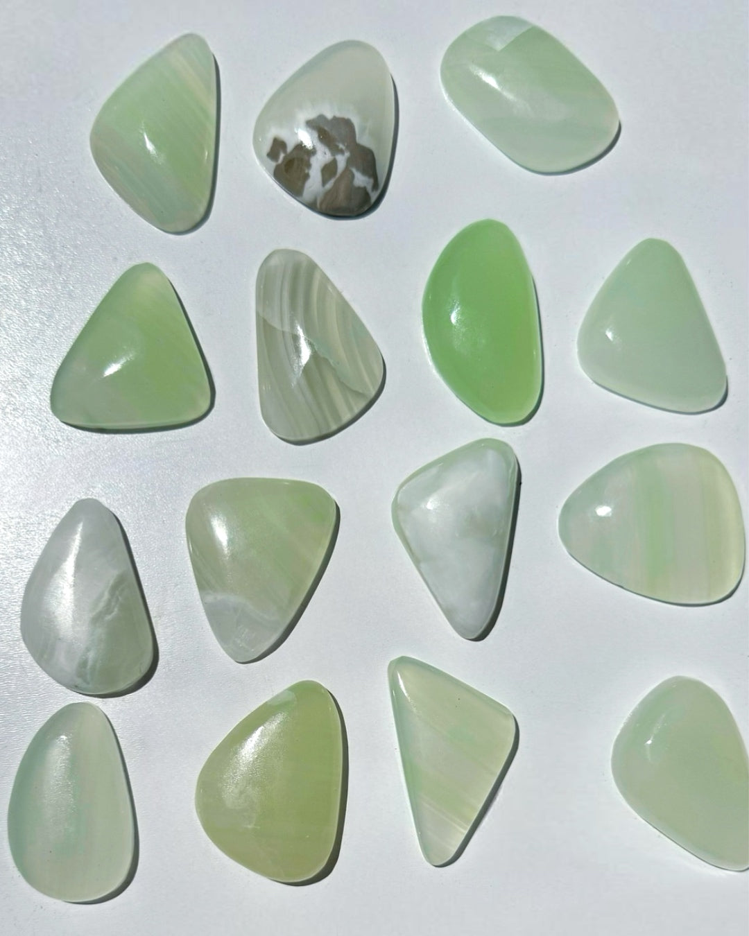 Green Calcite Cabs