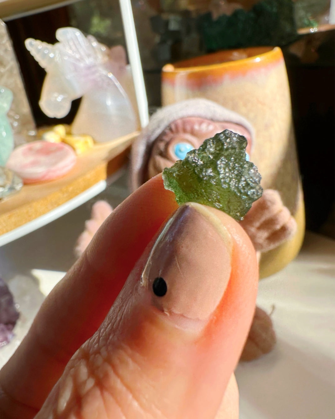 Chlum Moldavite #7 - AA